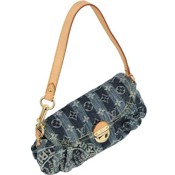 Louis Vuitton Mini Pleaty Leil Monogram Denim Shoulder Bag - Picture 4 of 12